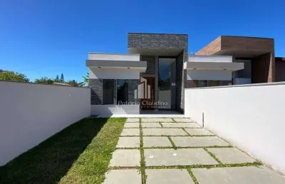 Casa nova na barra do sai, 95m², 03 dormitórios (sendo 01 suíte)