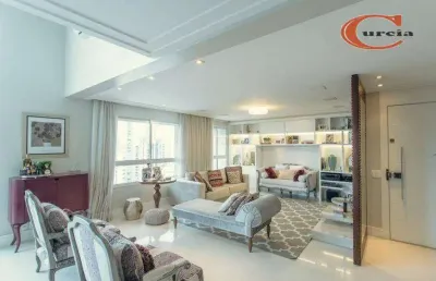 Apartamento duplex com 3 dormitórios à venda, 225 m² por r$ 3.500.000,00 - campo belo - são paulo/sp
