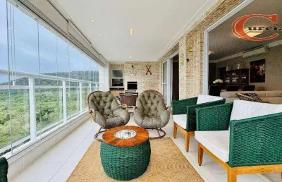 Apartamento com 3 dormitórios à venda, 158 m² por r$ 1.400.000 - parque enseada - guarujá/sp