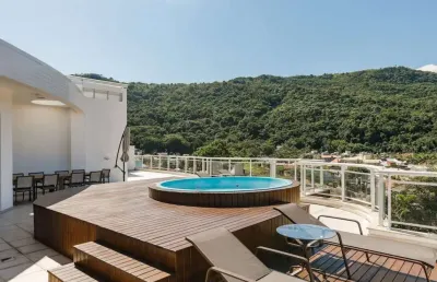 Cobertura com 4 quartos à venda na avenida luiz boiteux piazza, 4413, cachoeira do bom jesus, florianópolis, 397 m2 por r$ 5.500.000