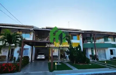 Casa em condomínio fechado com 4 quartos à venda na rua joão marques oliveira, 600, buraquinho, lauro de freitas, 180 m2 por r$ 860.000