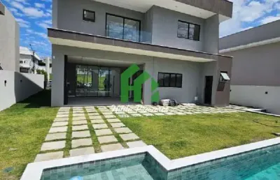Casa em condomínio fechado com 4 quartos à venda na alphaville litoral norte 1, alphaville (abrantes), camaçari, 275 m2 por r$ 2.850.000