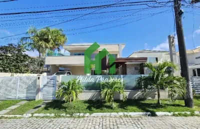 Casa de luxo à venda em condomínio exclusivo em lauro de freitas-ba, 4 suítes, 4 vagas, 242m² de área!