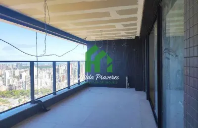 Apartamento de luxo à venda em salvador-ba, no caminho das árvores: 3 quartos, 3 suítes, 2 salas, 4 banheiros, 3 vagas, 164 m².