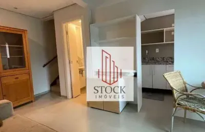 Apartamento duplex com 1 dormitório para alugar, 42 m² por r$ 5.740,00/mês - indianópolis - são paulo/sp