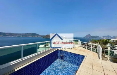 Cobertura à venda por r$ 6.000.000 - boa viagem - niterói/rj