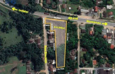 Terreno à venda, 8500 m² por r$ 3.600.000,00 - encano do norte - indaial/sc