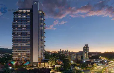 Apartamento com 1 dormitório à venda, 27 m² por r$ 320.000,00 - velha - blumenau/sc
