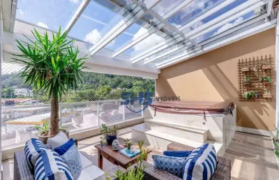 Cobertura com 3 dormitórios à venda, 370 m² por r$ 2.980.000,00 - ponta aguda - blumenau/sc