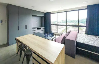 Apartamento com 1 dormitório para alugar, 33 m² por r$ 2.450,00/mês - itoupava seca - blumenau/sc