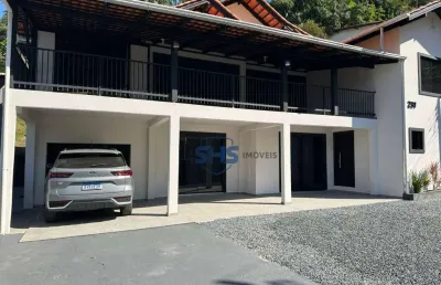 Grande casa de 5 dormitórios à venda, 400 m² por r$ 750.000 - água verde - blumenau/sc