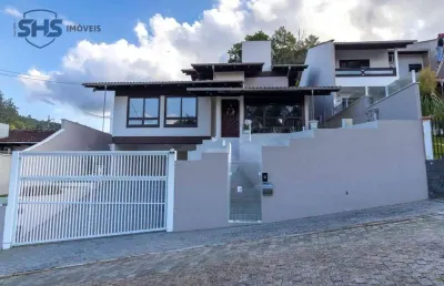 Casa com 4 dormitórios à venda, 266 m² por r$ 2.500.000,00 - velha - blumenau/sc