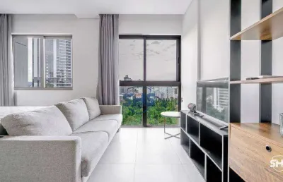 Apartamento com 1 dormitório para alugar, 35 m² por r$ 3.030,00/mês - victor konder - blumenau/sc