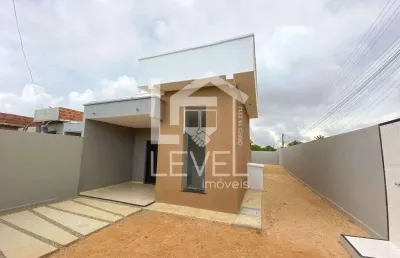 Casa de esquina com 3 dormitórios à venda, 92 m² por r$ 349.000 - aquiraz/ce