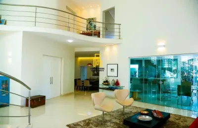Casa em condomínio para venda em uberlândia, condomínio jardins barcelona, 4 dormitórios, 4 suítes, 3 banheiros, 6 vagas
