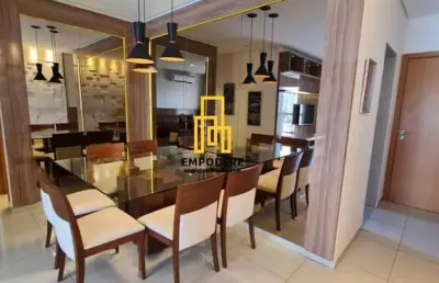 Apartamento mobiliado para venda em uberlândia, santa mônica, 3 dormitórios, 1 suíte, 2 banheiros, 2 vagas