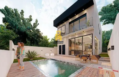 Casa para venda em uberlândia, condomínio terras alpha, 4 dormitórios, 4 suítes, 5 banheiros, 2 vagas