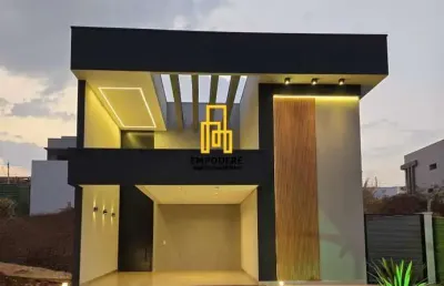 Casa em condomínio para venda em uberlândia, condomínio terras alpha, 3 dormitórios, 1 suíte, 3 banheiros, 4 vagas