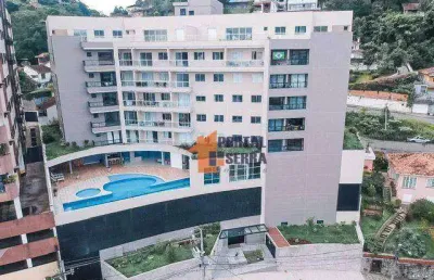 Apartamento com 1 quarto à venda, 48 m² por r$ 450.000 - agriões - teresópolis/rj