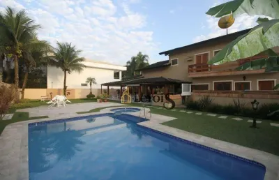 Casa com 4 dormitórios à venda, 360 m² por r$ 5.800.000,00 - condomínio hanga roa - bertioga/sp
