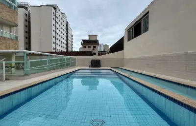 Apartamento à venda em praia grande-sp: 1 quarto, 1 sala, 1 banheiro, 1 vaga de garagem, 47m² na aviação!