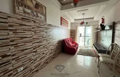 Apartamento com 2 quartos, balneário maracanã, praia grande, cod: 327