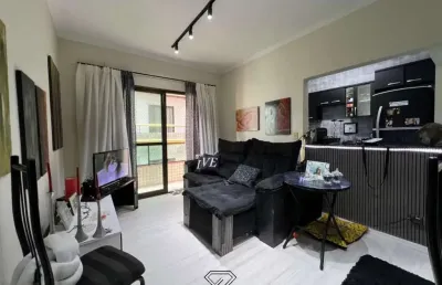 Apartamento com 1 quarto, caiçara, praia grande - r$ 360 mil, cod: 307