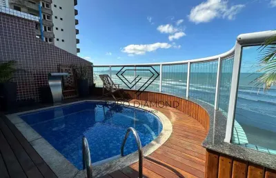 Cobertura duplex frente mar  com piscina para venda ou locação