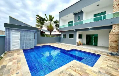 Casa em condomínio fechado com 3 quartos para alugar no Parque Balneário Oásis, Peruíbe 