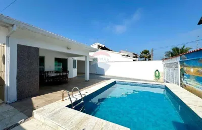 Casa dos sonhos em peruíbe: 4 quartos e piscina! mobiliada !!