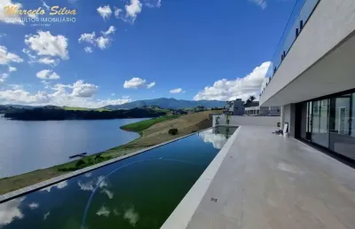 Casa em condomínio fechado com 4 quartos à venda na represa, 332, condomínio santa fé, joanópolis, 1000 m2 por r$ 6.900.000