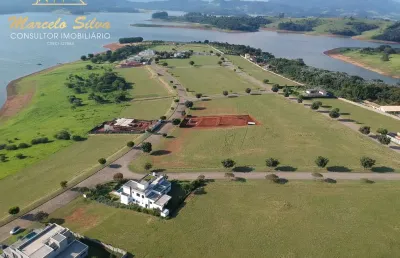 Pé na agua represa terreno em condomínio porto laranjeiras, piracaia - sp