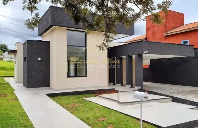 Casa térrea estilo moderno contemporâneo no condomínio terras de santa cruz, bragança paulista