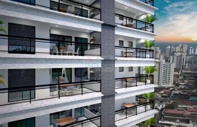 Lançamento - apto de 87,07 de 02 - quarto - guilhermina  - praia grande - sp.