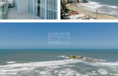 Apartamento à venda em pitangueiras com 148m² no guarujá, com 3 suítes, 1 vaga e vista para o mar