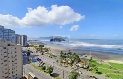 Apartamento frente mar, 2 quartos, 1 banheiro, 1 vaga de garagem