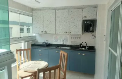 Apartamento decorado à venda, 69m², 2 dormitórios sendo 1 suíte. boqueirão, praia grande