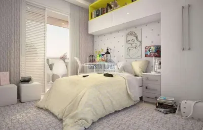 Apartamento com 2 dormitórios e lazer completo - bairro guilhermina, praia grande