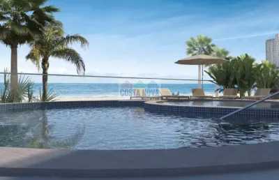 Apartamento com 2 quartos sendo 1 suíte, 2 banheiros, 2 vagas, lazer de clube, frente mar no real