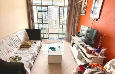 Apartamento 1 dormitório reformado com sacada e vista livre, guilhermina