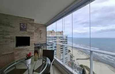 Apartamento frente mar com lazer completo, vila mirim