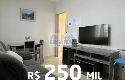 Apartamento com 1 dormitório,  1 banheiro, 1 vaga. amplo, mobiliado, porteira fechada, guilhermina