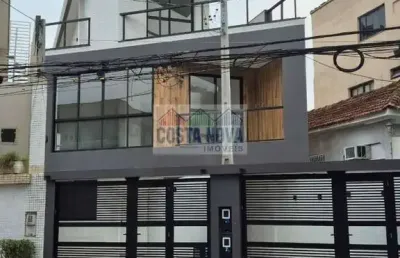 Casa duplex no embaré com piscina, espaço gourmet e alto padrão
