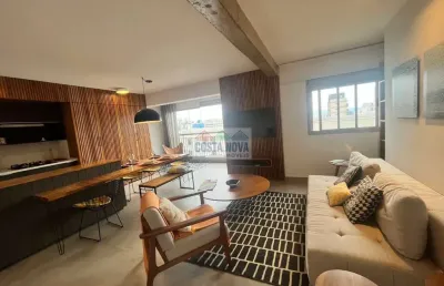Apartamento para locação com 67m², 1 quarto sendo suíte, 2 banheiros, 1 vaga de garagem mobiliado