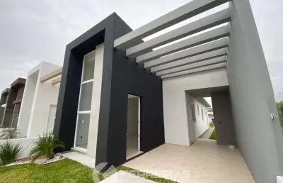 Excelente casa geminada de alto padrão!! em fase final de acabamento!! muito bem localizada, na cidade de imbé!!