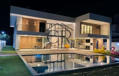 Casa em condomínio fechado com 4 quartos à venda na Alameda Rio Sauípe, Abrantes, Camaçari