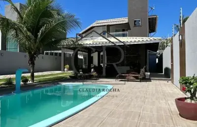 Maravilhosa casa com 3 suítes em vilas do atlântico! condomínio fechado!