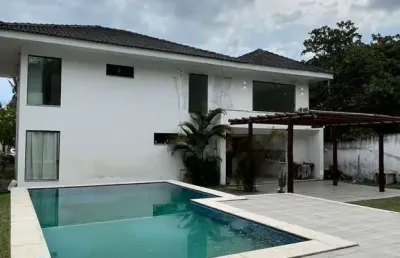 Casa em condomínio fechado com 4 quartos à venda na 1ª travessa busca vida, abrantes, camaçari por r$ 1.600.000