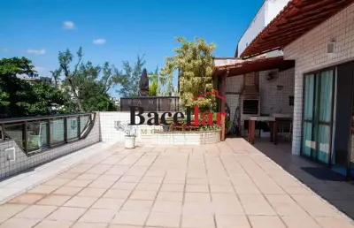 Cobertura com 4 quartos à venda na rua gustavo corção, recreio dos bandeirantes, rio de janeiro, 280 m2 por r$ 1.500.000