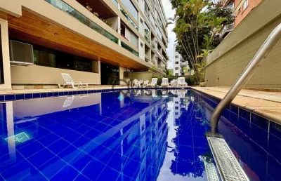 Apartamento 3 quartos 2 suites com lazer lado praia à venda na enseada no guarujá | qvista inteligê